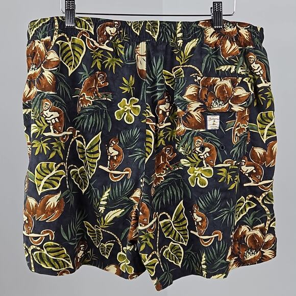 Tommy Bahama Green Tropical Jungle Swim Trunk Shorts | Men's Large - Picture 2 of 13